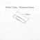 HAHIYO Paper Clips Sturdy 1128mm Length 470 Pack Paperclips Heavy Duty Tight Grip Rust Proof Reusable Metal Bright Silver for Home Office School