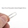 HAHIYO Paper Clips Sturdy 1128mm Length 470 Pack Paperclips Heavy Duty Tight Grip Rust Proof Reusable Metal Bright Silver for Home Office School