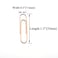 HAHIYO Paper Clips Sturdy 13 inches Length 180 Pack Paperclips Heavy Duty Tight Grip Rust Proof Reusable Metal Bright Rose Gold for Home Office School