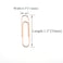 HAHIYO Paper Clips Sturdy 13 inches Length 180 Pack Paperclips Heavy Duty Tight Grip Rust Proof Reusable Metal Bright Rose Gold for Home Office School