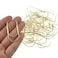 HAHIYO Paper Clips Sturdy 2 inches Length 30 Pack Wide Paperclips Heavy Duty Tight Grip Rust Proof Reusable Metal Bright Gold for Home Office School
