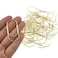 HAHIYO Paper Clips Sturdy 2 inches Length 30 Pack Wide Paperclips Heavy Duty Tight Grip Rust Proof Reusable Metal Bright Gold for Home Office School