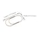 HAHIYO Paper Clips Sturdy 2 inches Length 30 Pack Wide Paperclips Heavy Duty Tight Grip Rust Proof Reusable Metal Bright Rose Gold for Home Office School