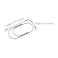 HAHIYO Paper Clips Sturdy 2 inches Length 30 Pack Wide Paperclips Heavy Duty Tight Grip Rust Proof Reusable Metal Bright Rose Gold for Home Office School