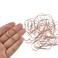 HAHIYO Paper Clips Sturdy 2 inches Length 30 Pack Wide Paperclips Heavy Duty Tight Grip Rust Proof Reusable Metal Bright Rose Gold for Home Office School