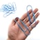 HAHIYO Paperclips 4 inch 100mm Extra Large Paper Clips Sturdy Bright Blue Vinyl Coated Prevent Scratching Tearing The Pages for Bookmark Organize Home Office School 14 Pack