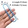 HAHIYO Paperclips 4 inch 100mm Extra Large Paper Clips Sturdy Bright Blue Vinyl Coated Prevent Scratching Tearing The Pages for Bookmark Organize Home Office School 14 Pack