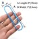 HAHIYO Paperclips 4 inch 100mm Extra Large Paper Clips Sturdy Bright Blue Vinyl Coated Prevent Scratching Tearing The Pages for Bookmark Organize Home Office School 14 Pack