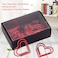Eboxer Heart Paper Clips Small Paperclips Creative Cute Paper Clips for Paper Non Skid Usualy for Office School Book Notebook Document Organizing and so on 12 Pieces Red