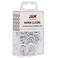 JAM Paper JAM PAPER Circular Paper Clips Round Paperclips White 50Pack