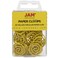 JAM Paper JAM PAPER Circular Paper Clips Round Paperclips Yellow 50Pack