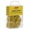 JAM Paper JAM PAPER Circular Paper Clips Round Paperclips Yellow 50Pack