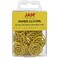 JAM Paper JAM PAPER Circular Paper Clips Round Paperclips Yellow 50Pack