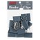 JAM Paper JAM PAPER Colorful Binder Clips Large 1 12 Inch 41 mm Grey Binderclips 12Pack