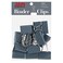 JAM Paper JAM PAPER Colorful Binder Clips Large 1 12 Inch 41 mm Grey Binderclips 12Pack