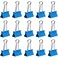 JAM Paper JAM PAPER Colorful Binder Clips Medium 1 14 Inch 32 mm Blue Binderclips 15Pack