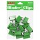 JAM Paper JAM PAPER Colorful Binder Clips Medium 1 14 Inch 32 mm Green Binderclips 15Pack