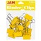 JAM Paper JAM PAPER Colorful Binder Clips Medium 1 14 Inch 32 mm Yellow Binderclips 15Pack