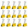 JAM Paper JAM PAPER Colorful Binder Clips Medium 1 14 Inch 32 mm Yellow Binderclips 15Pack