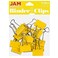 JAM Paper JAM PAPER Colorful Binder Clips Medium 1 14 Inch 32 mm Yellow Binderclips 15Pack
