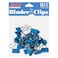 JAM Paper JAM PAPER Colorful Binder Clips Small 34 Inch 19 mm Blue Binderclips 25Pack