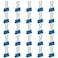 JAM Paper JAM PAPER Colorful Binder Clips Small 34 Inch 19 mm Blue Binderclips 25Pack