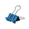 JAM Paper JAM PAPER Colorful Binder Clips Small 34 Inch 19 mm Blue Binderclips 25Pack