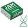 JAM Paper JAM PAPER Colorful Butterfly Clips Green Paper Clamps 15Pack