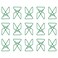 JAM Paper JAM PAPER Colorful Butterfly Clips Green Paper Clamps 15Pack