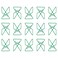 JAM Paper JAM PAPER Colorful Butterfly Clips Green Paper Clamps 15Pack