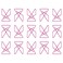 JAM Paper JAM PAPER Colorful Butterfly Clips Pink Paper Clamps 15Pack