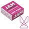 JAM Paper JAM PAPER Colorful Butterfly Clips Pink Paper Clamps 15Pack