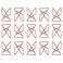 JAM Paper JAM PAPER Colorful Butterfly Clips Red Paper Clamps 15Pack