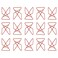 JAM Paper JAM PAPER Colorful Butterfly Clips Red Paper Clamps 15Pack