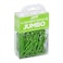 JAM Paper JAM PAPER Colorful Jumbo Paper Clips Large 2 Inch Lime Green Paperclips 75Pack