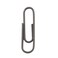 JAM Paper JAM PAPER Colorful Standard Paper Clips Regular 1 Inch Gray Paperclips 100Pack