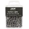 JAM Paper JAM PAPER Colorful Standard Paper Clips Regular 1 Inch Gray Paperclips 100Pack