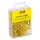JAM Paper JAM PAPER Colorful Standard Paper Clips Regular 1 Inch Yellow Paperclips 100Pack