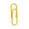 JAM Paper JAM PAPER Colorful Standard Paper Clips Regular 1 Inch Yellow Paperclips 100Pack