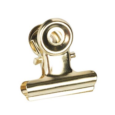 JAM Paper JAM PAPER Metal Bulldog Clips Small 22mm Gold 25Pack