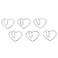 Jetec 100 Pcs Heart Paper Clips Mini Heart Shaped Stainless Steel Paperclips Cute Silver Metal Clips Fancy Decorative Bookmark for Wedding Baby Shower Office Stationery School Document Note Sorting