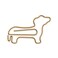 Midori Paper Clip DClips Mini Box Dachshund 12 Pieces 43345006