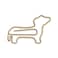 Midori Paper Clip DClips Mini Box Dachshund 12 Pieces 43345006