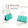 nctinystore Nctinystore Binder Clips Medium Metal Clamp 125 inch 32 mm LightGreen 24PCS