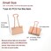 nctinystore Binder Clips Metal Clamp Rose Gold Small 075 inch 19 mm 40 PCS