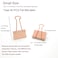 nctinystore Binder Clips Metal Clamp Rose Gold Small 075 inch 19 mm 40 PCS