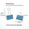nctinystore Nctinystore Binder Clips Small Metal Clamp 075 inch 19 mm Blue 40PCS