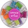 Office Style Medium Sized Binder Clips with Clear Plastic Storage Container 12 Pieces Large