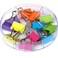 Office Style Medium Sized Binder Clips with Clear Plastic Storage Container 12 Pieces Large