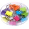 Office Style Medium Sized Binder Clips with Clear Plastic Storage Container 12 Pieces Large